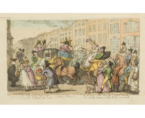 Rowlandson (Thomas) Miseries of Human Life, hand-coloured etched pictorial title and 49 plates by Thomas Rowlandson, with the