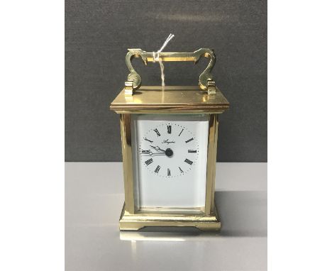 BRASS CARRIAGE CLOCK