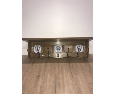 GOOD OAK COAT RACK SHELF