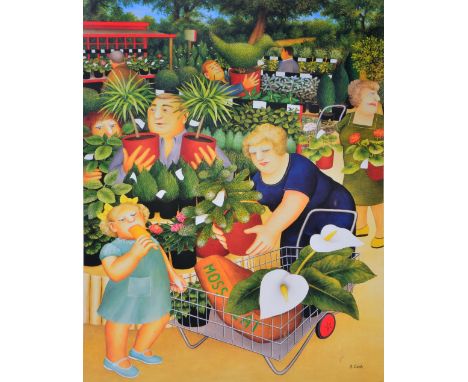 Beryl Cook (British, 1926-2008) The Garden Centre, signed and numbered in pencil, 219/850, published by Alexander Gallery Pub