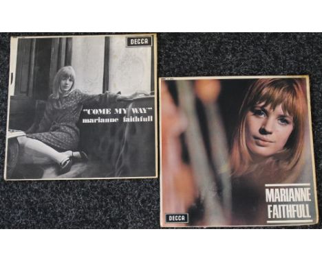 MARIANNE FAITHFULL - FACTORY SAMPLES - 2 x virtually non-existent Factory Sample LPs! Both LPs are original UK mono pressings
