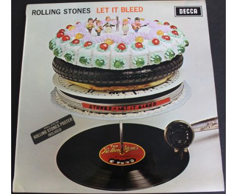 ROLLING STONES - LET IT BLEED MONO WITH POSTER - An incredible condition UK mono copy of the 1969 LP complete with poster. Th