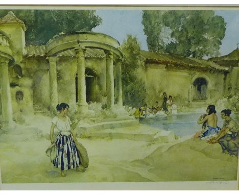 William Russell Flint  'Awkward Encounter',  signed artists proof coloured print, in a glazed frame, 57 x 45cm 