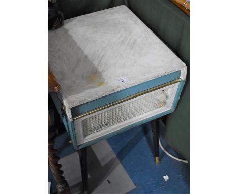 A Vintage Dansette Bermuda Record Player on Turned Tapering Legs, Unchecked 