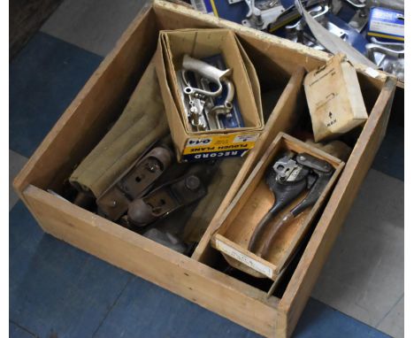 A Collection of Vintage and later Tools to comprise Planes including a boxed Record example etc 