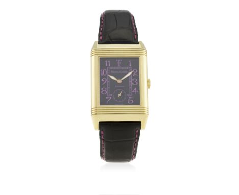 A RARE GENTLEMAN'S SIZE 18K SOLID GOLD JAEGER LECOULTRE GRANDE TAILLE REVERSO WRIST WATCH CIRCA 2000, REF. 270.1.62 THEO FENN