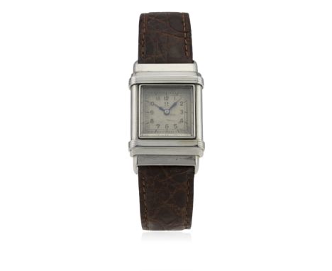 A RARE GENTLEMAN'S STAINLESS STEEL OMEGA WATERPROOF WRIST WATCH CIRCA 1930s, REF. 9393075
D: Silver dial with black Arabic nu