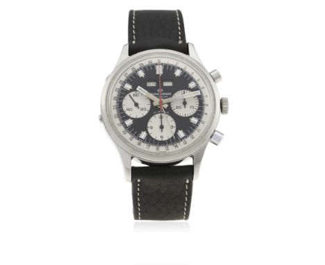 A RARE GENTLEMAN&rsquo;S LARGE SIZE STAINLESS STEEL WAKMANN TRIPLE CALENDAR CHRONOGRAPH WRIST WATCH CIRCA 1960s, REF. 73.1307