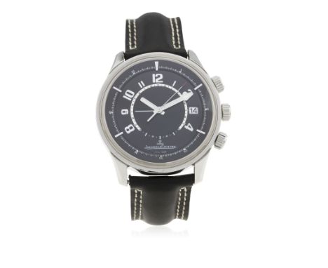 A GENTLEMAN'S STAINLESS STEEL JAEGER LECOULTRE AMVOX I AUTOMATIC ALARM WRIST WATCH CIRCA 2006, ASTON MARTIN&nbsp;SPECIAL EDIT