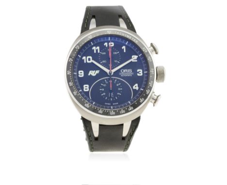A GENTLEMAN'S ORIS CTR3 RUF AUTOMATIC CHRONOGRAPH WRIST WATCH DATED 2011,&nbsp;REF. 7611-70&nbsp;LIMITED EDITION OF 3000 PIEC