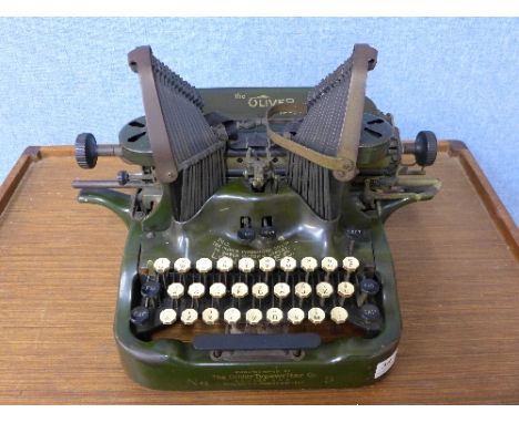 A vintage Oliver No. 9 typewriter