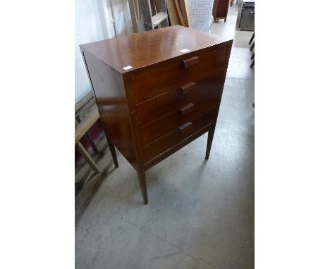 A mahogany music cabinet