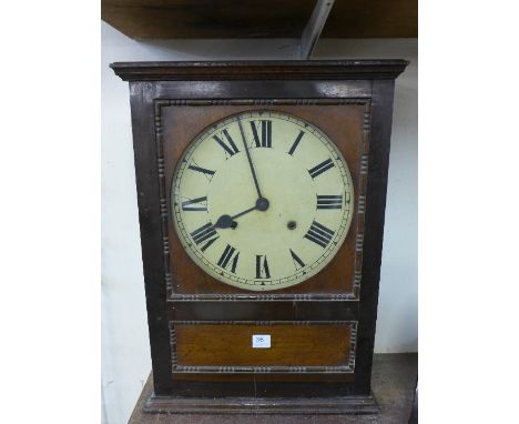A mahogany mantel clock