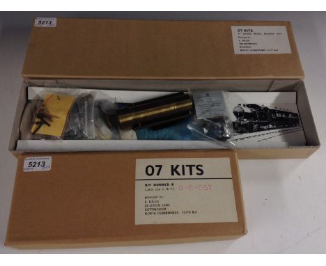 K Dales 07 Models - an O gauge LMS (ex L&Y) Railmotor 0-4-0 locomotive kit;  another LMS (ex L&Y) 0-6-0st Saddle Tank locomot
