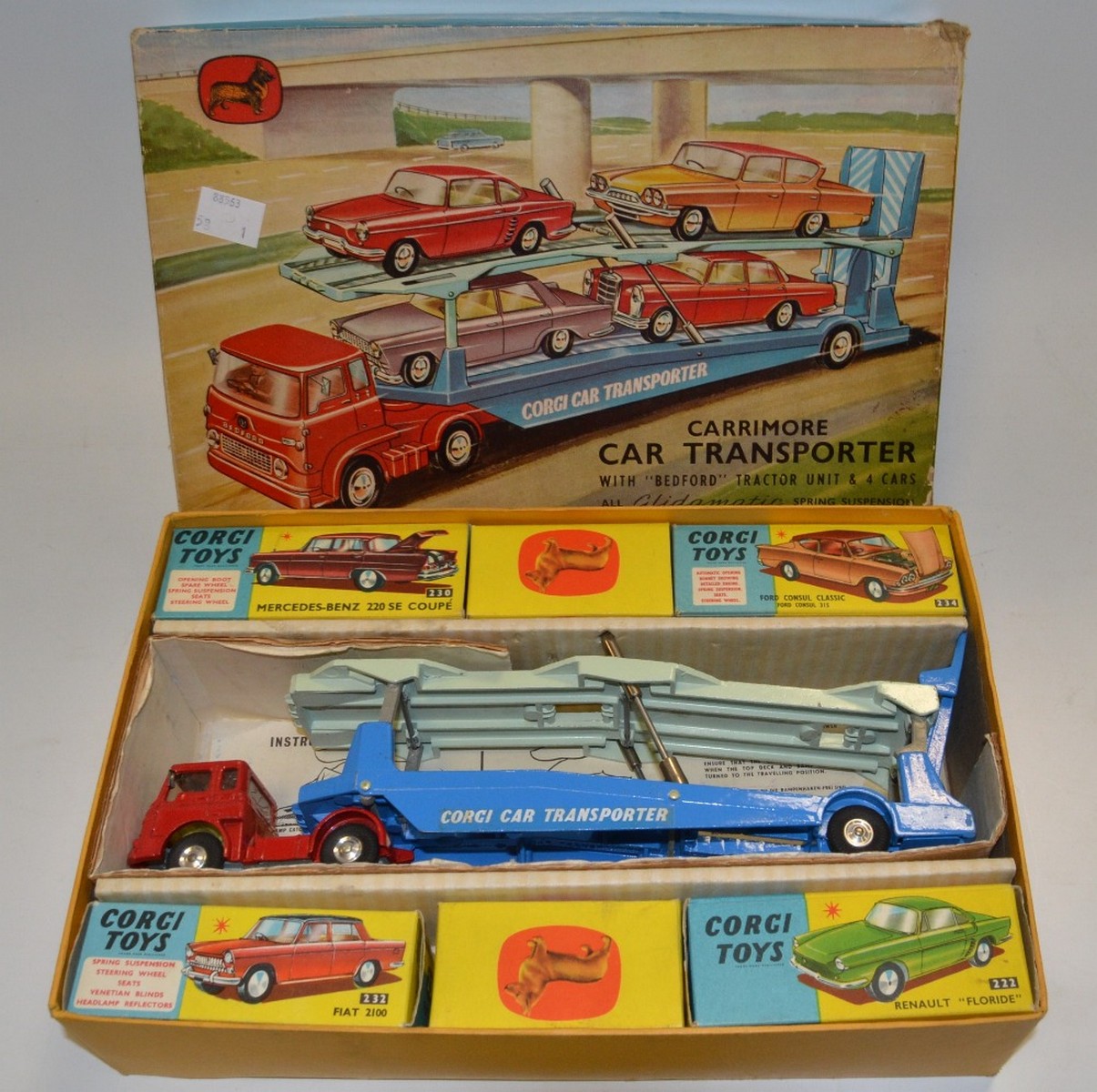 corgi car transporter gift set