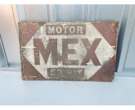 MEX MOTOR SPIRIT (21" x 13") double sided enamel advertising sign