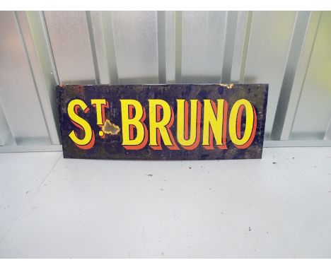 ST BRUNO (26" x 9.5") - enamel single sided advertising sign