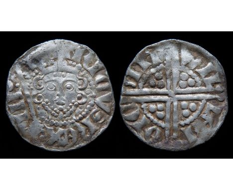 Henry III Penny Long cross coinage, 1247-72 AD. Silver, 1.28 g, 18 mm. Crowned facing bust with sceptre, +HENRICVS REX III. R
