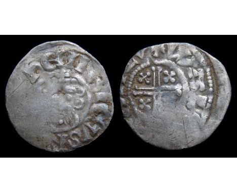 John Penny. Circa, 1199-1216 AD. Silver, 18mm, 1.42g. Crowned facing bust with sceptre, +HENRICVS R[EX]. R. Short cross, +WAL