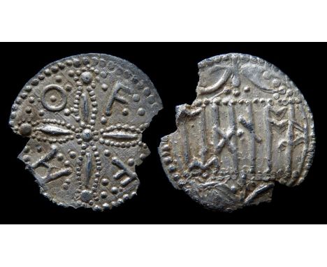 Offa Penny Mercia, 757-796 AD. OFFA in angles of jewelled cross. R. Moneyers name in runes between beaded lines, moneyer Eadn