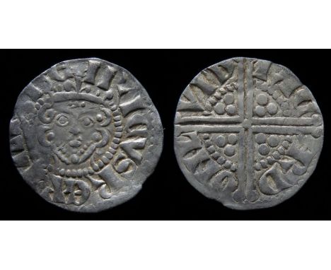 Henry III Penny,  Long cross coinage, 1247-72 AD. Silver, 18mm, 1.4g. Crowned facing bust with sceptre, HENRICVS REX III. R. 