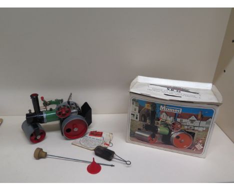 A Mamod S.R.La steam roller with box - in used condition 