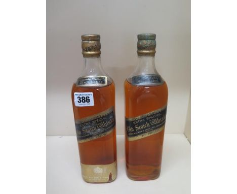 Two bottles of Johnnie Walker Black Label Extras Special Old Scotch Whisky - levels to base of neck 