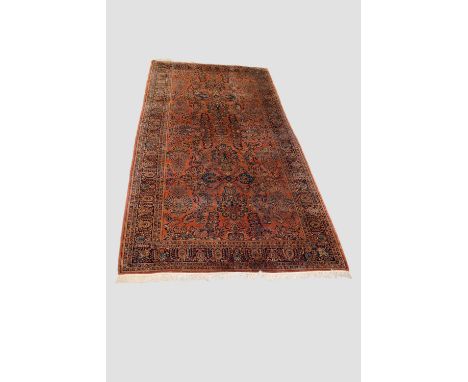 Magnificent American Saruk carpet, north west Persia, circa 1920s, 18ft. X 9ft. 1in. 5.49m. X 2.77m. Very slight wear in some