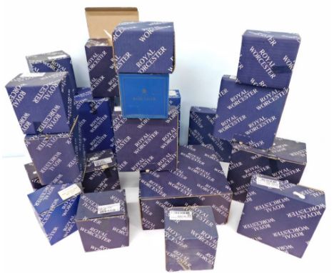 Various Royal Worcester vacant boxes, vase boxes, etc.  (a quantity)
