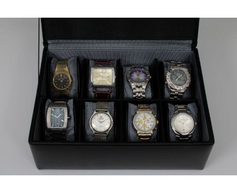 Eight vintage gentleman's &amp; ladies wristwatches for repair, restoration or partsto include Sekonda; Swiss Tech; Next; Cal