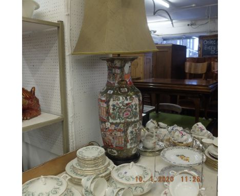 A decorative oriental lamp