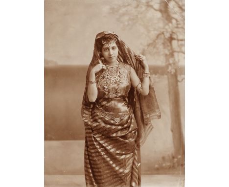 A photograph of Princess Sophia Duleep Singh (1876-1948) by Lafayette, London, circa 1900brown tone albumen print on card, La