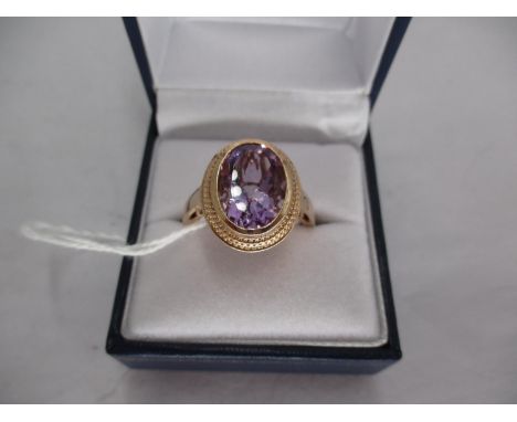Large Amethyst Ring 