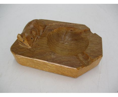 Mouseman Oak Ash Dish 