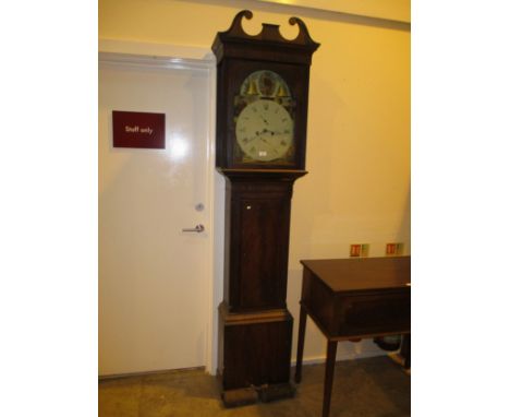 19th Century Mahogany 8 Day Longcase Clock 