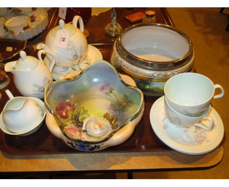 Two Noritake Bowls and Foley Tea for Two Set 