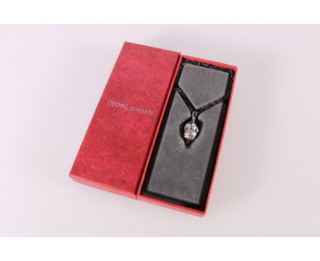 Georg Jensen silver pendant, dated 1991, stamped Denmark 925S, in box 