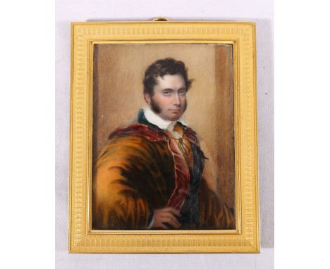 HENRY COLLEN (1798-1878) Portrait miniature of a gentleman on sheet ivory, signed and dated 1824, 12cm x 9.5cmCondition Repor