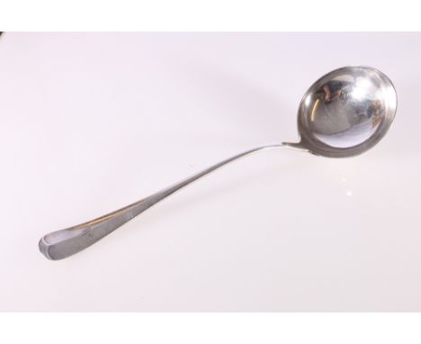 George V silver ladle monogrammed M by&nbsp;Martin Hall and Co Ltd, Sheffield 1925, 260g 