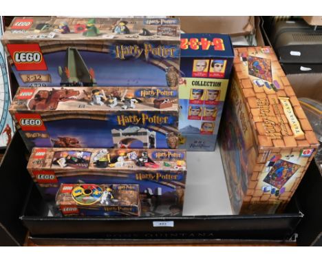 A boxed Matchbox/BBC Thunderbirds Commemorative Set (1992) to/w four boxed Lego Harry Pottery kits and a Mattel Harry Potter 