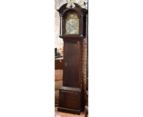 John Day, Wakefield (1729-1810), an 18th century oak 30hr longcase clock, the engraved silvered dial signed and with subsidia