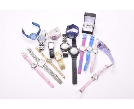 A collection of various wristwatchesTo include;  Limit, Casio, Ravel, and two pairs of ear studs (Qty)   Ref: 48801/ 488014/ 