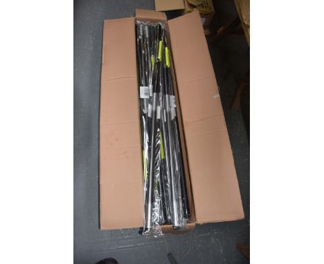 Twenty five Red Wolf fishing whipsTelescopic whip 5m F16