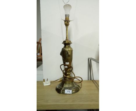 BRASS EMPIRE STYLE TABLE LAMP