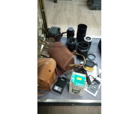 LOT OF CAMERA & ACCESSORIES