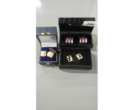 3 X SETS OF CUFFLINKS