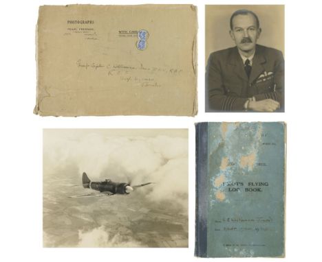 * WWII Logbook. Pilot's Flying Logbook kept by Group Captain C.E. Williamson-Jones, D.F.C., 209 (Flying Boat) Squadron, Royal