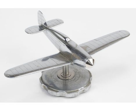 * Car Mascot. A WWII RAF Hawker Hurricane Car Mascot, example of the famous Battle of Britain Fighter Defence aircraft of the