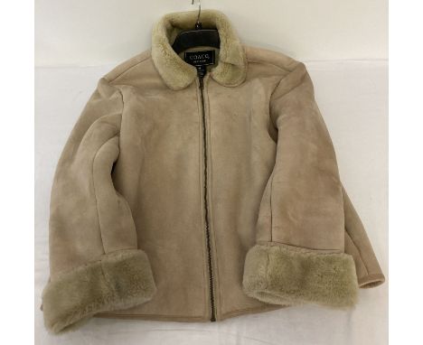 A vintage Coaco, New York faux suede and fur jacket. Size M.