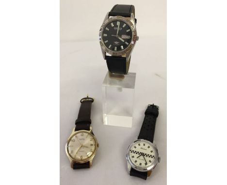 3 vintage mechanical watches, all in working order. Comprising: Lucerne de Luxe, Ingersoll and Citizen Automatic.